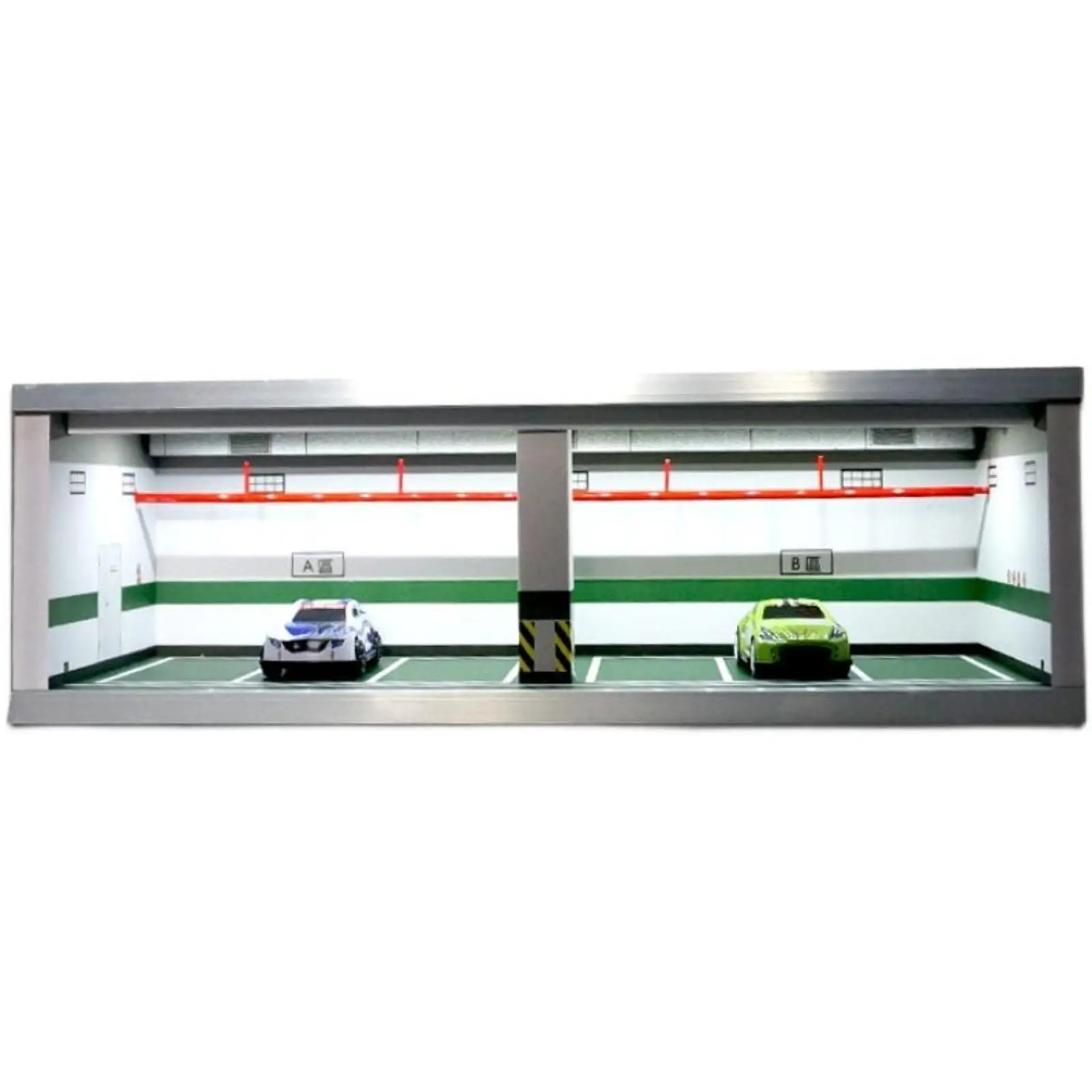 Acrylic Cover Model Car Display Case for 1 64 Scale Diecast Cars Parking Garage Scene Storage Box Dustproof Organizer