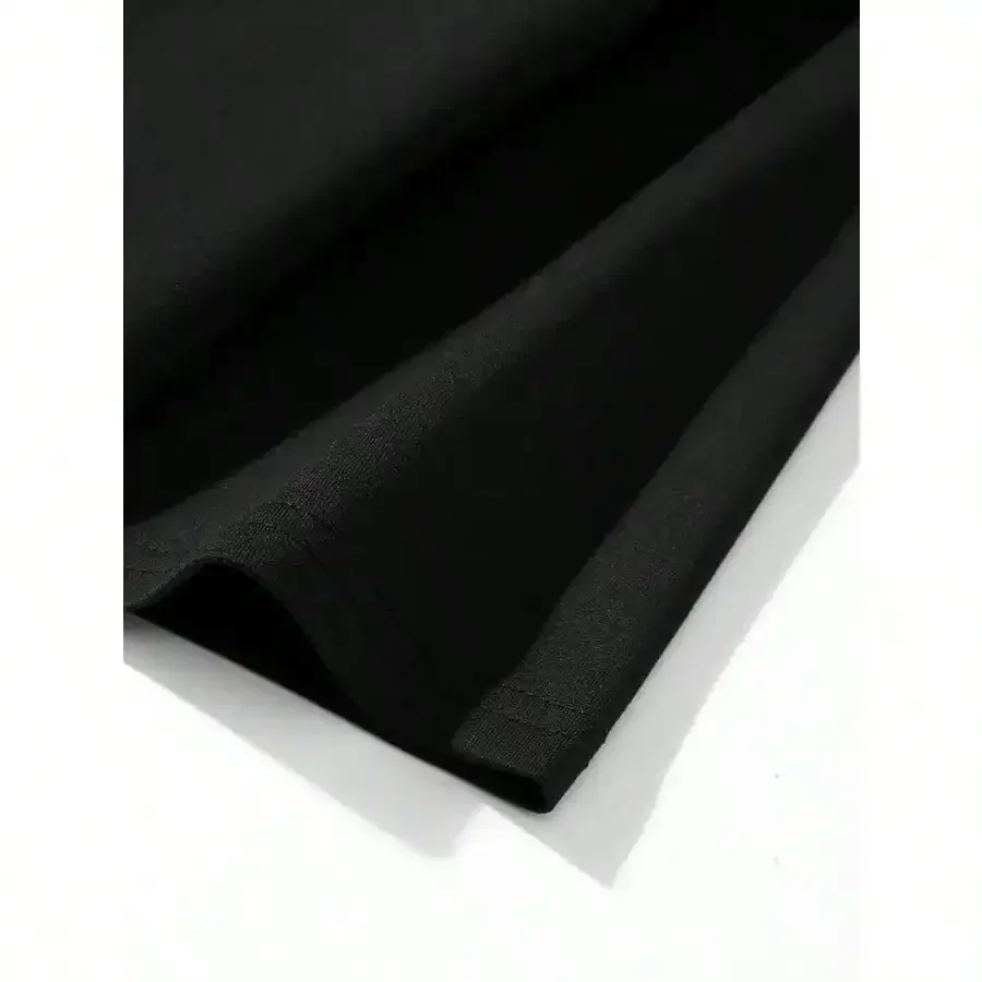 T-shirt Hunter en coton pour hommes – T-shirt en coton noir doux avec graphiques et fantômes de dessins animés "Real Girls Go Hunting" -