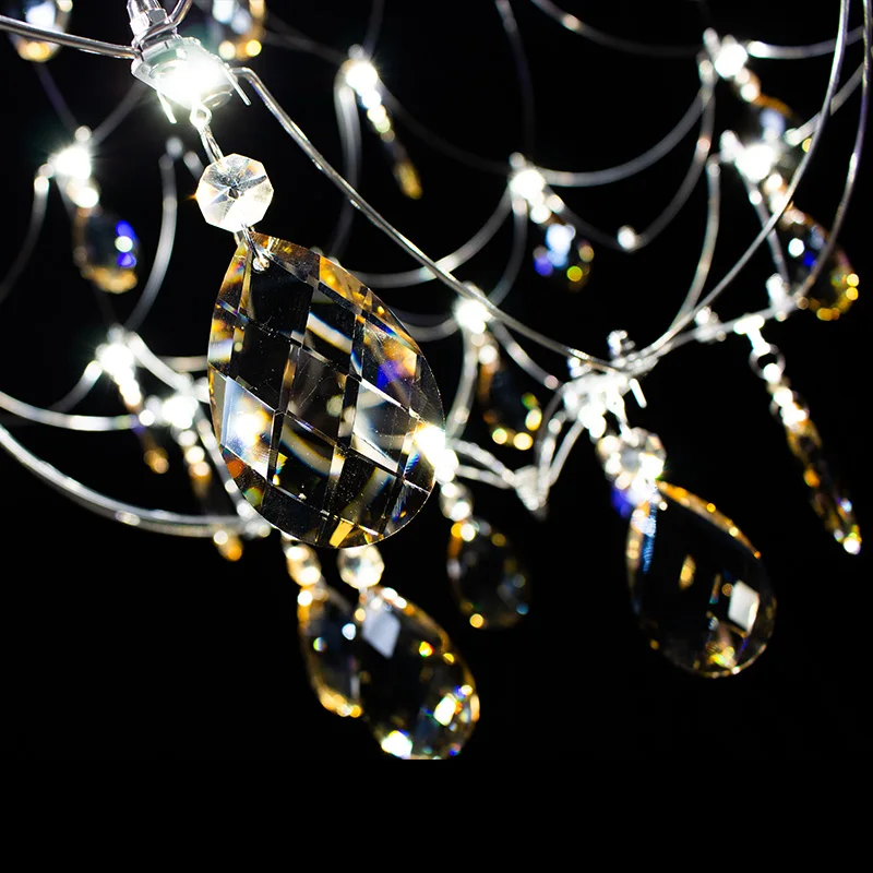 Contemporary Luxury Creative Coffee Restaurant Light Simple Art Design Sense Bedroom Corridor Crystal Pendant Light