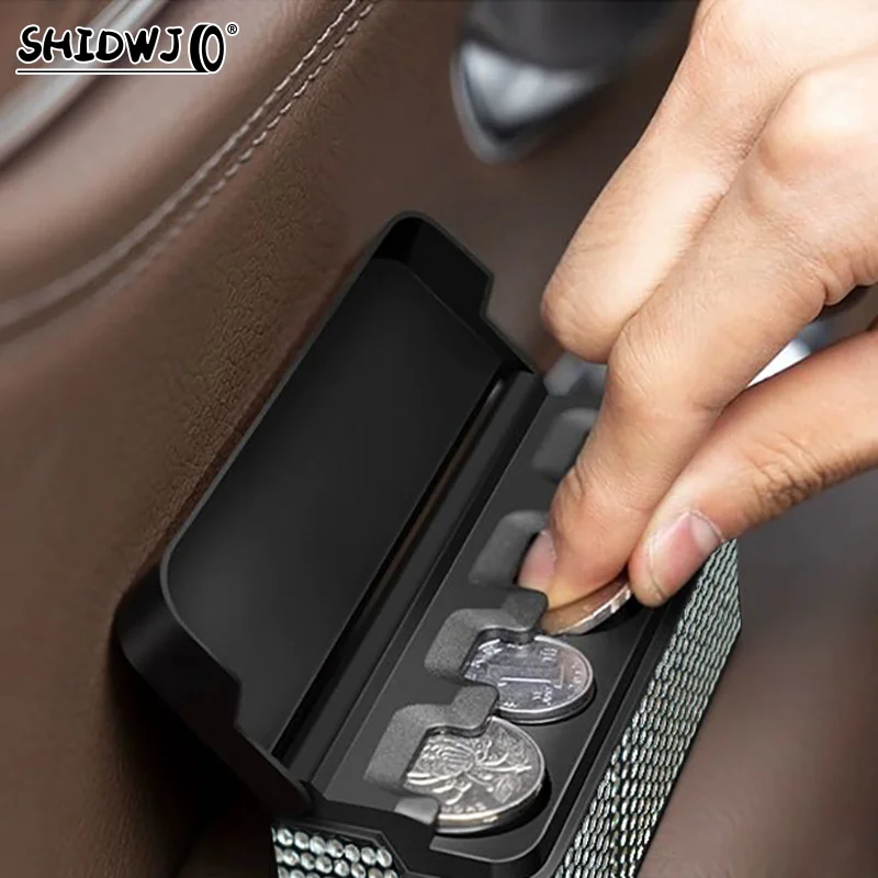 1pcs Car Interior Coin Storage Box Creative Storage Coin Wallet Box Home Car Dual Purpose Car Interior Storage Organisation