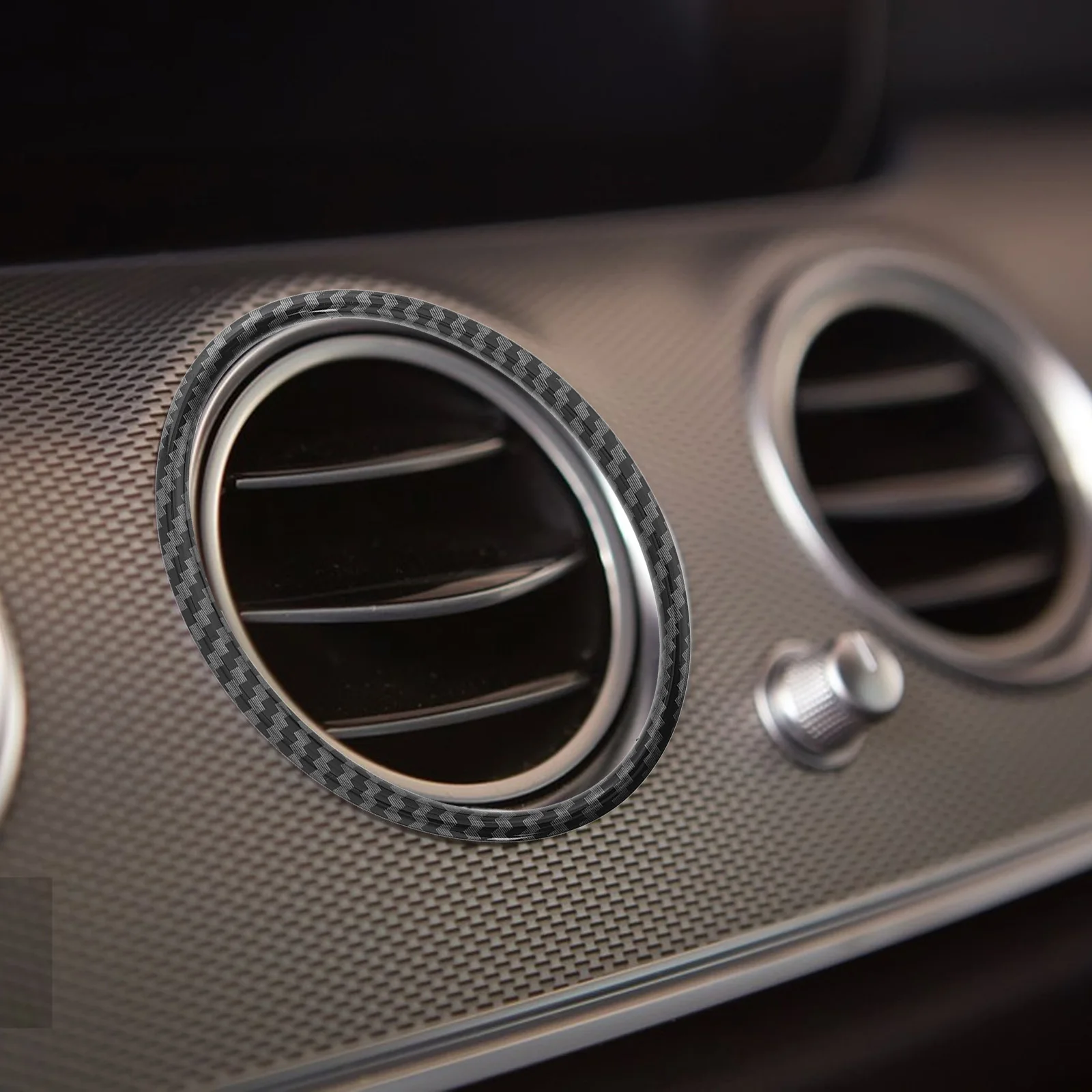 

Air Conditioning Decorative Vent Trim Rings Bright Outer Frame Covers Compatible for Focus Classic Car Vent Accessory