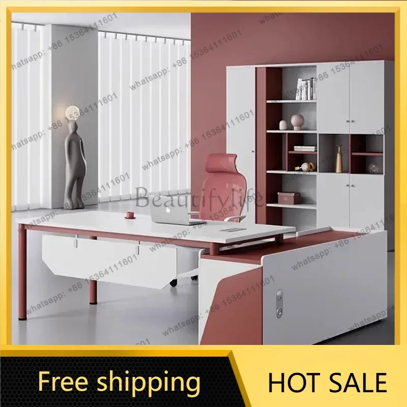 LJY Postmodern Desk Qimink Table Computer Desks Office Work Height Adjustment Home Bedside Small Aesthetic Tavolino Home Furnitu