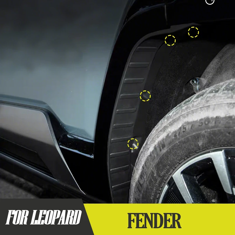 

For Formula Leopard 8 Rear Wheel Mudguard & Splash Guard – Upgraded ABS Snap-On Mud Flaps with 3M Tape & No-Drill Installation