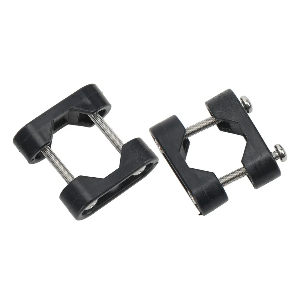 2PCS Corrosion Resistant Boat Rail Mount Brackets Smoother Finish Nylon Marine Hardware for 22 to 25mm(7/8in to 1in) Tube