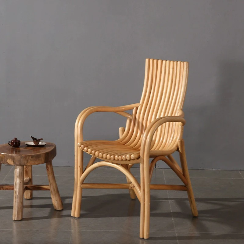 Leisure Real Rattan Home Balcony Living Room Furniture Chair
