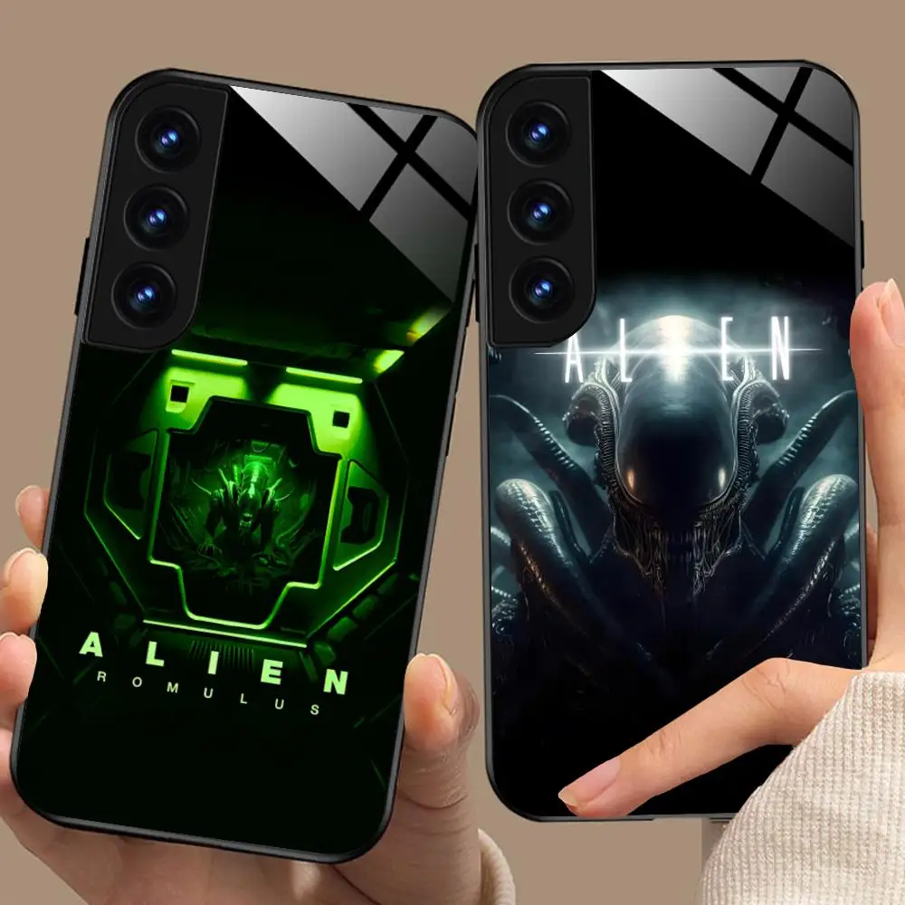 Alien Romulus Phone Case for Samsung Galaxy S26 S25 S24 S23 S22 S21 S20 Note20 Plus FE Ultra Glass Protective Cover