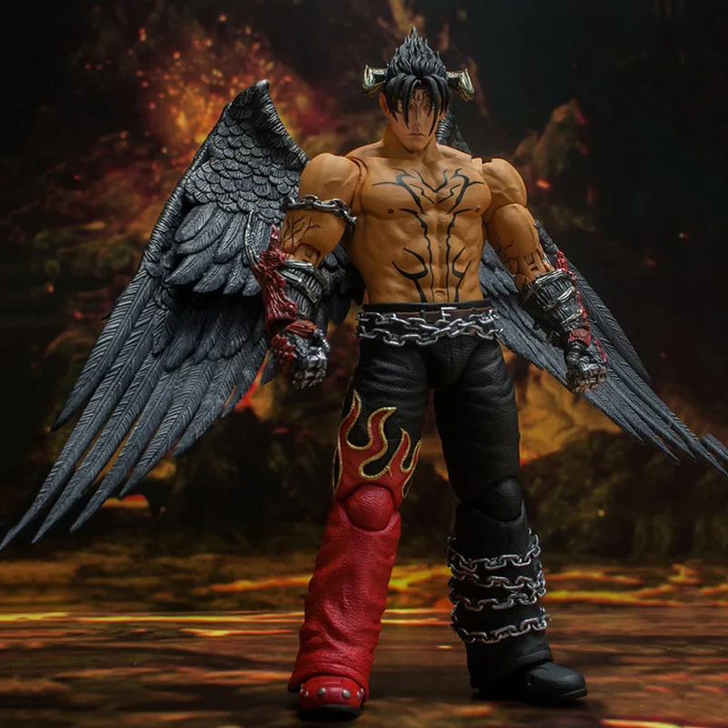 

Storm Toys BNTK05 1/12 Scale Devil Jin 6 inches Anime Action Figure with 3 Interchanging Head Sculpt Model for Fans