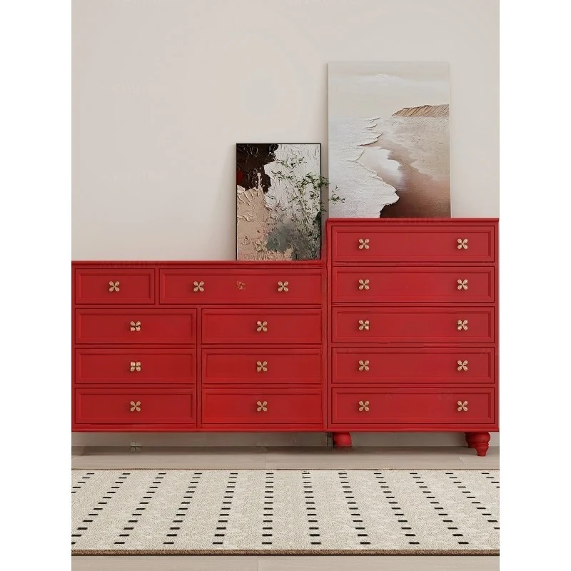 

Комод для гостиной, прикроватная тумбочка для спальни, комбинированный кофейный столик, комод с ящиками в китайском красном стиле