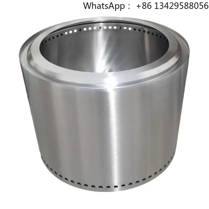 Outdoor Camping Wood-Burning Stove Large Integrated Stainless Steel Bonfire Stove Combustion Smokeless Courtyard Heating Stove