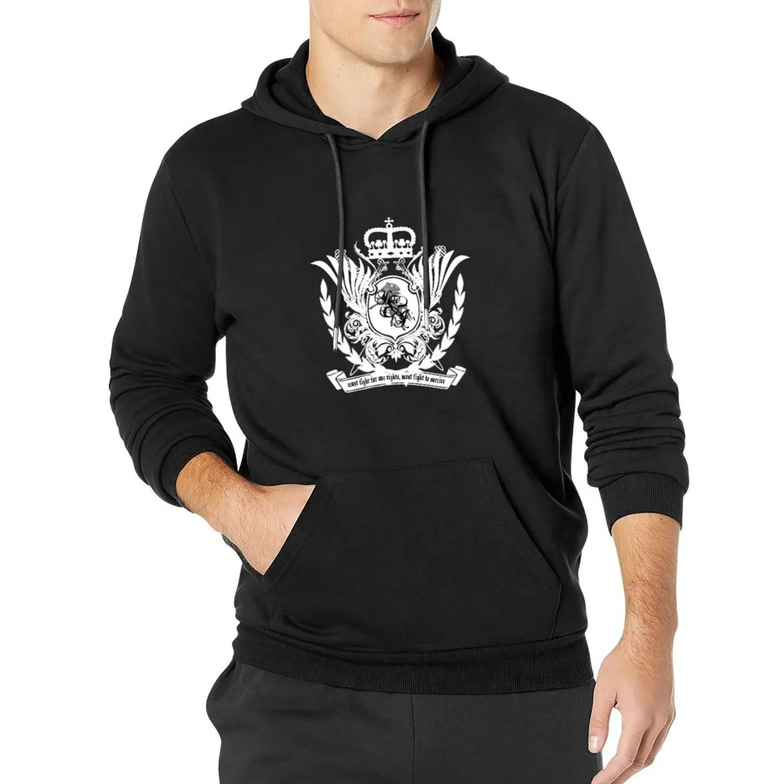 

muse knights of cydonia heraldic white Pullover Hoodie autumn jacket men men's sweat-shirt set blouse oversized hoodie