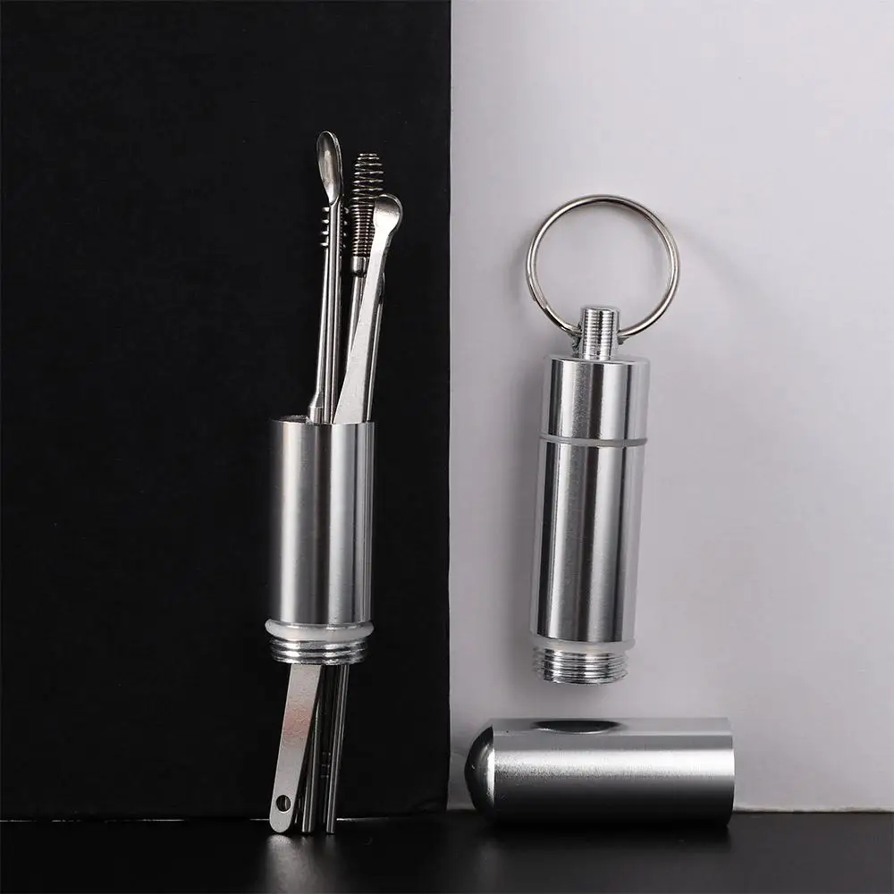 Multifunction Stainless Steel 360° Cleaning Spiral Reusable Ear Care Tools Earpick Ear Wax Remover Ear Canal Cleaner