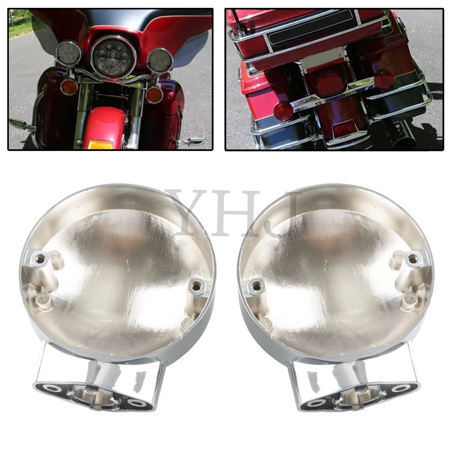 

For Harley Motorcycle Touring Electra Glide Heritage Softail FLST FLSTC FLSTN FLHTC Front Rear Turn Signal Light Housing Covers