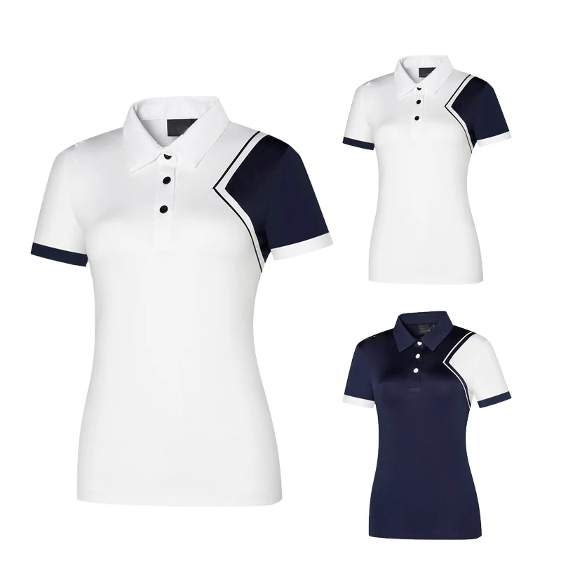 New Summer Golf wear Women's Short Sleeve Outdoor Sports Breathable golf polo