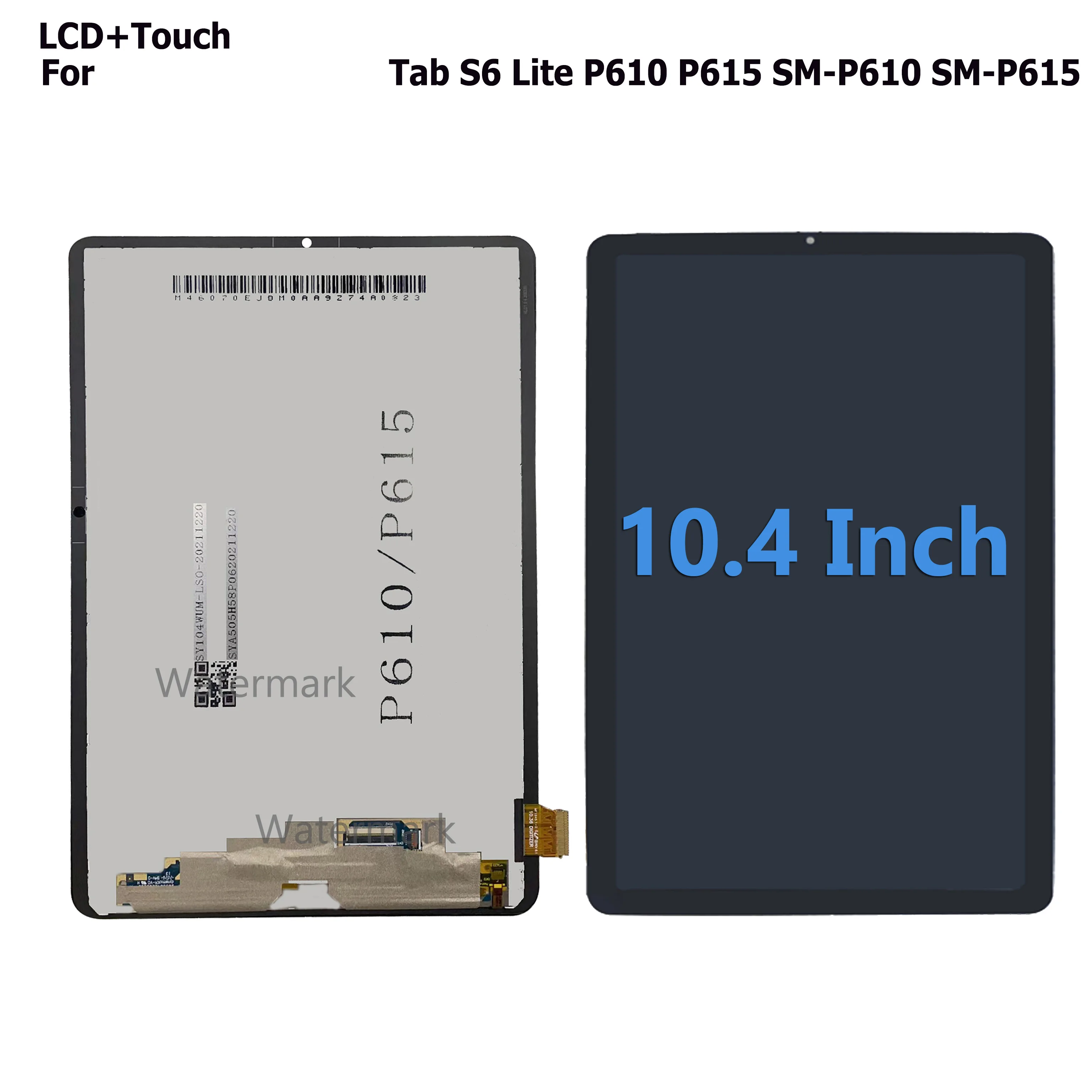 Display For Tab S6 Lite LCD SM-P610 SM-P615 SM-P615N SM-P617 P613 P619 Tablet Screen Replacement Touch Digitizer LCD  Assembly