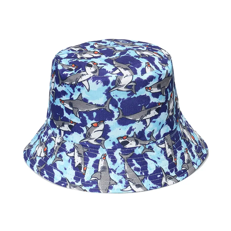 Doppelseitiger Fischerhut mit Ozean-Aufdruck für Männer/Frauen, atmungsaktive Fischermütze für Strand, Reisen und Outdoor, lässiger Hip-Hop – Detail 8