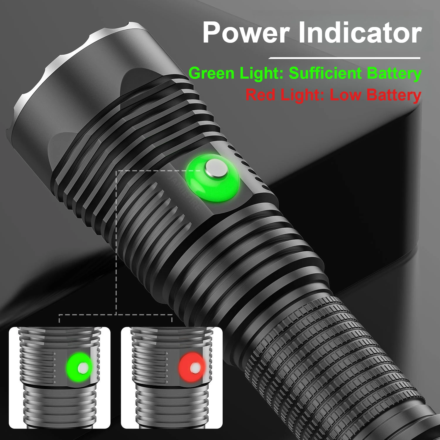 5000LM P70 Chip Diving Flashlight IPX8 Waterproof Dive LED Flashlight High Power Scuba Diving Torch Magnetic Switch Matel Body