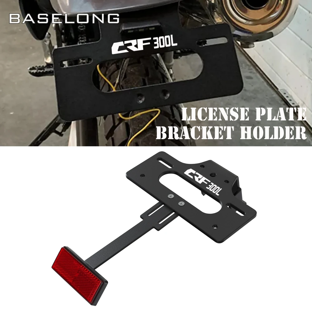 

2023 CRF300LS Rear License Plate Holder For Honda CRF 300L CRF300L Rally ABS 2021 2020 Tail Tidy Fender Extend Bracket With lamp