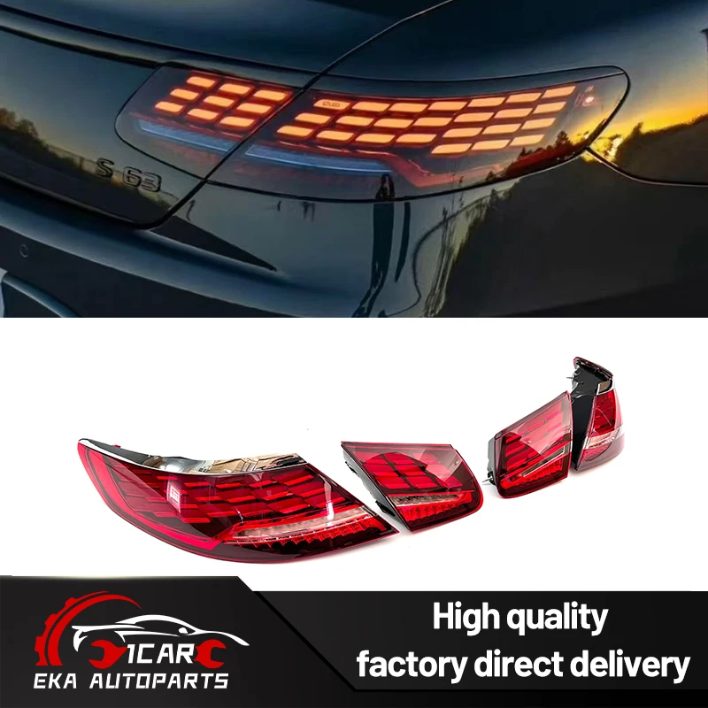 

Для S-класса C217 Задние фонари S-класса Купе W217 Старые обновленные новые задние фонари, сигнальные огни, стоп-сигналы 14-17y Светодиодные задние фонари