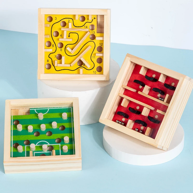 Kids Balance Rolling Ball Maze Board Montessori Sensory Toys Labyrinth Logical Thinking Challenge Game Educational Creative Toys - view 2
