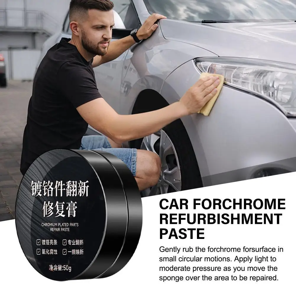 Auto Window Restorer Car Maintenance Iron Powder Cleaning Metal Shine Renovation Compound For Car Door Handles And Trim