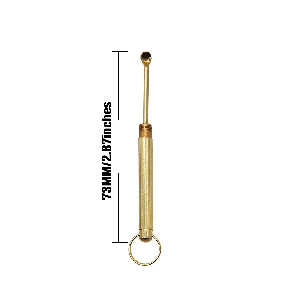 4 قطعة ملعقة معدنية صغيرة مع حلقة مفاتيح ذات جودة متينة بحجم الجيب ملعقة ملحقات التدخين أدوات رائعة