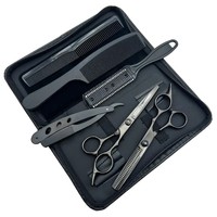 Hairdressing Scissors Set, 6 Inch Hair thinning Scissors Hair Cutting Styling Accessories Tools Kit For Barber