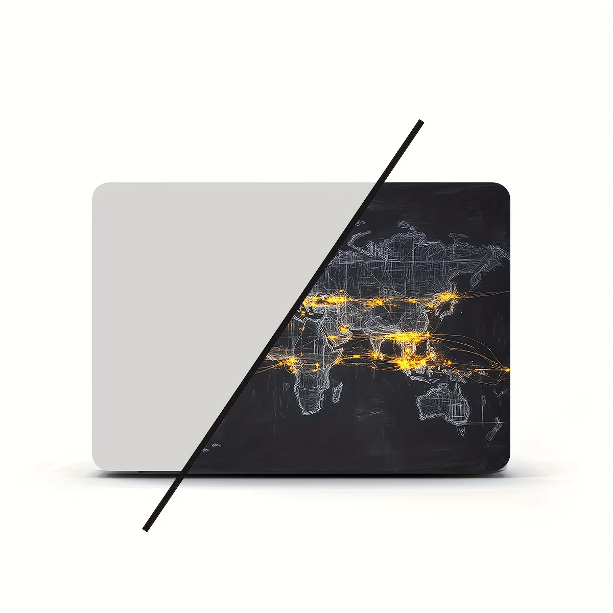 Anti-scratch DIY Art Protection Sticker World Map Vinyl for Laptops and Cars  Waterproof and Wear-resistant Non-reusable