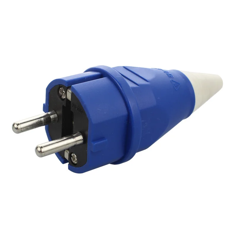 Waterproof Industrial Plug Supply 2pin 16A Industrial Plug Blue OEM Electrical Plug 2024 Factory Direct Price Outdoor