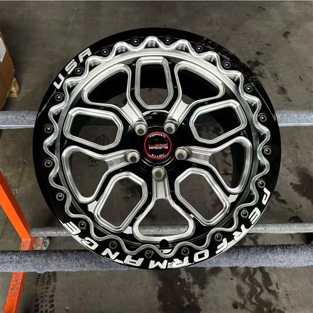 

Custom Beadlock Forged Wheel 15 17 18 19 20 Inch Deep Dish 5x114.3 5x120 5x127 Car Rim for ATV&UTV Mercedes corvette BMW