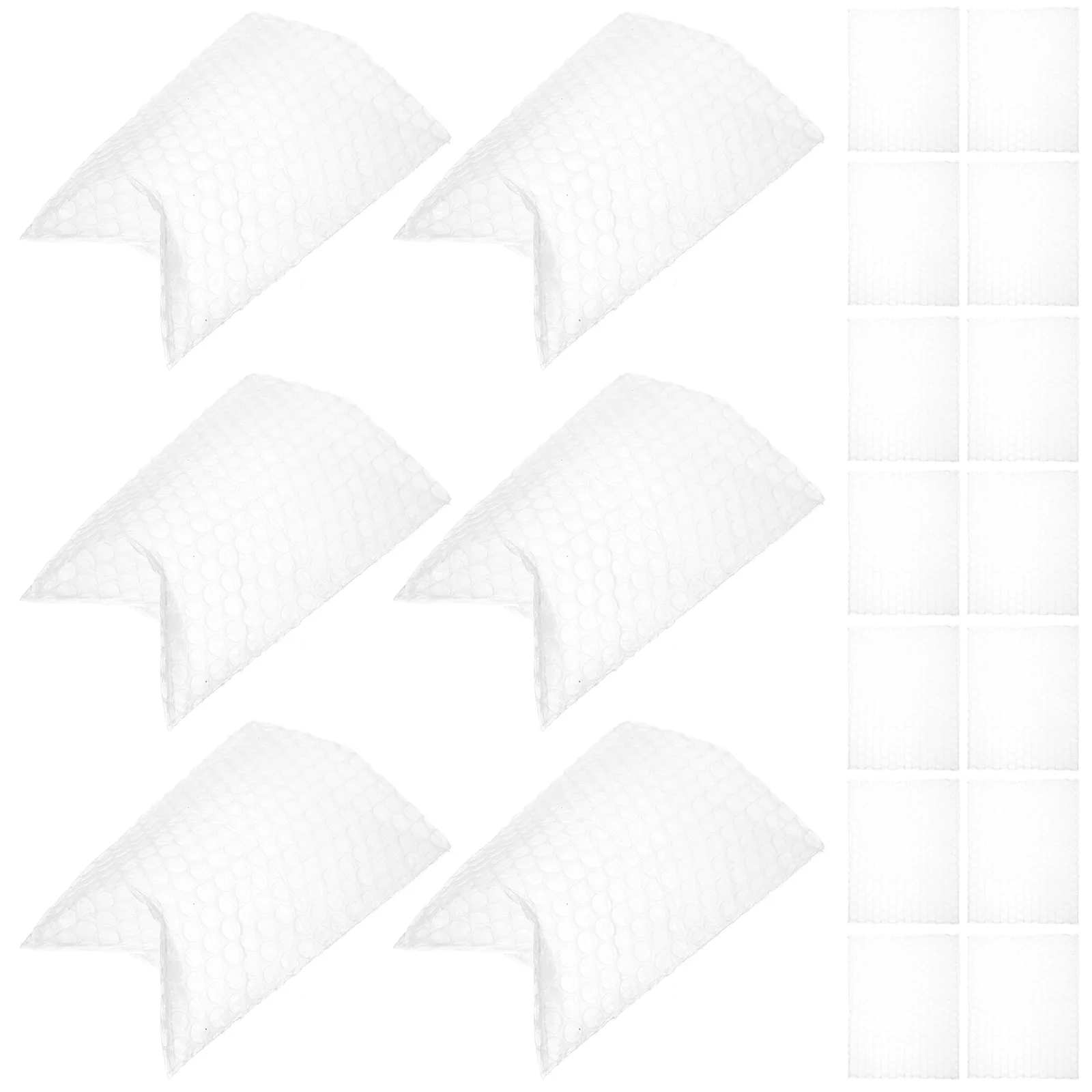 100 Pcs Bubble Bag Clear Pouch Small Bubbles for Packing Shipping Shockproof Transparent