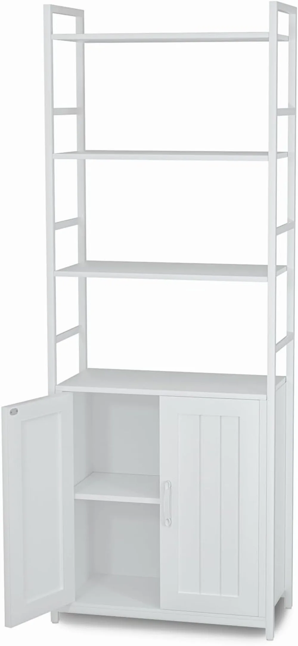 White Bookshelf with Doors,70