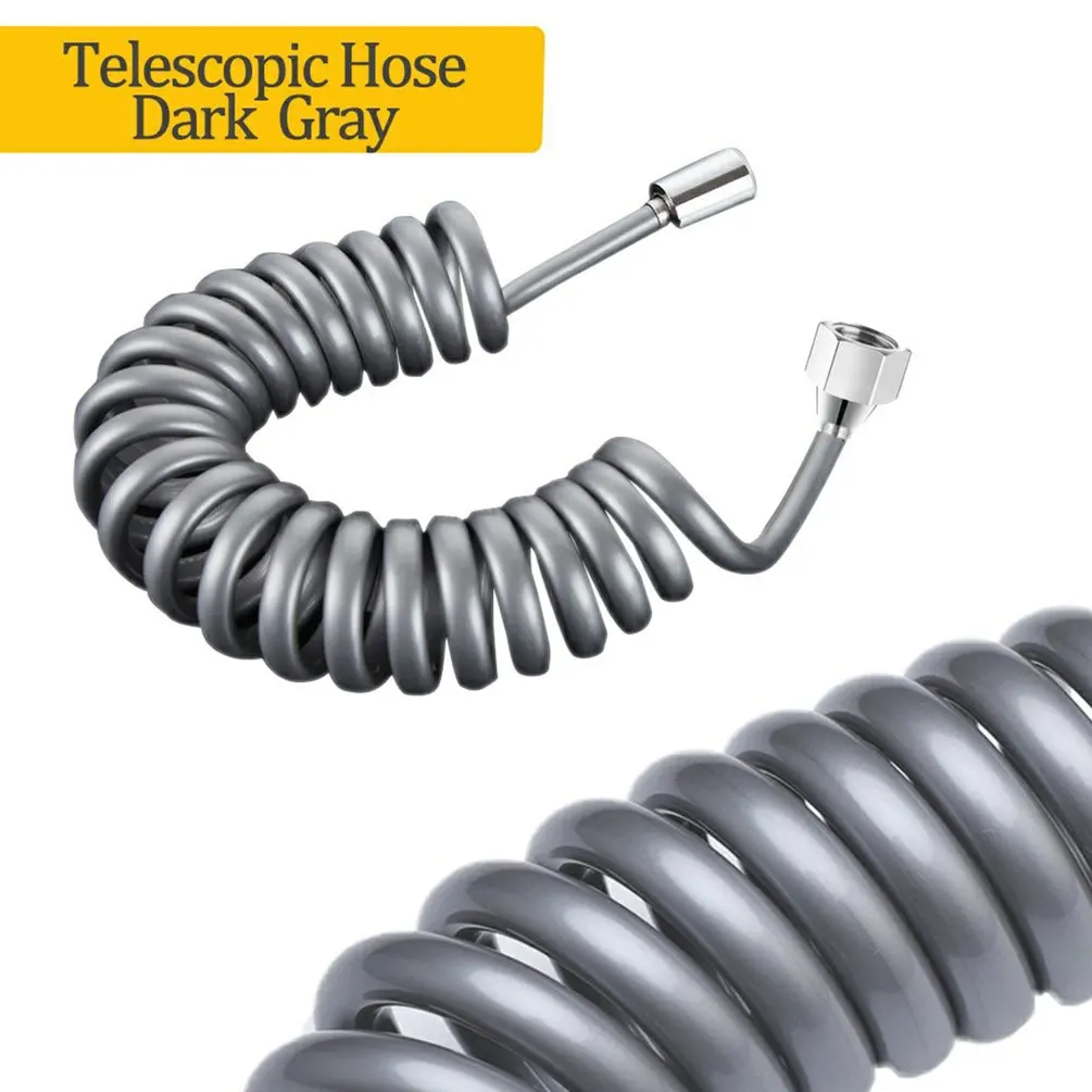 1.5/2/3m tubo doccia telescopico spirale molla tubo wc Bidet spruzzatore linea telefonica tubo idraulico accessori per il bagno