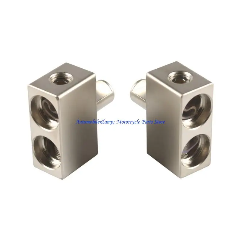 H7BD Double 1/0 AWG to 1/0 0Gauge Offset Amp Inputs Automobile Amplifier Input Reducer