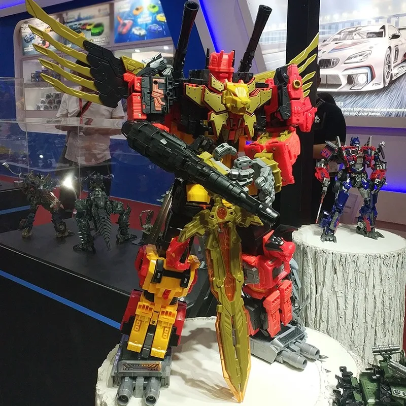Wei Jiang Transformação Predaking 5IN1 As garras afiadas Divebomb Headstrong Tantrum Rampage Figura