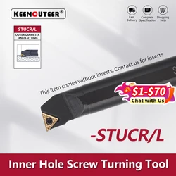 Screw Type Internal Turning Tool S08K/S10K/S12M/S14N/S16Q/S20R/S25S- STUCR/L 09/11/16  Lathe Turning CNC Cutting Tool Cutter Bar