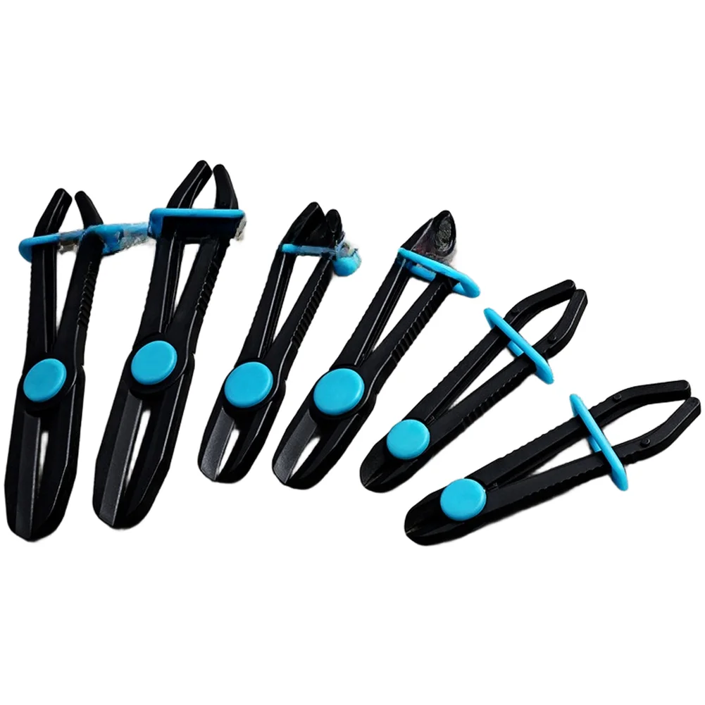 Robust Hose Clamp Pliers Set 6PC for Brake Line Fuel Hose and Pipe Applications in On Site and In Shop Repairs