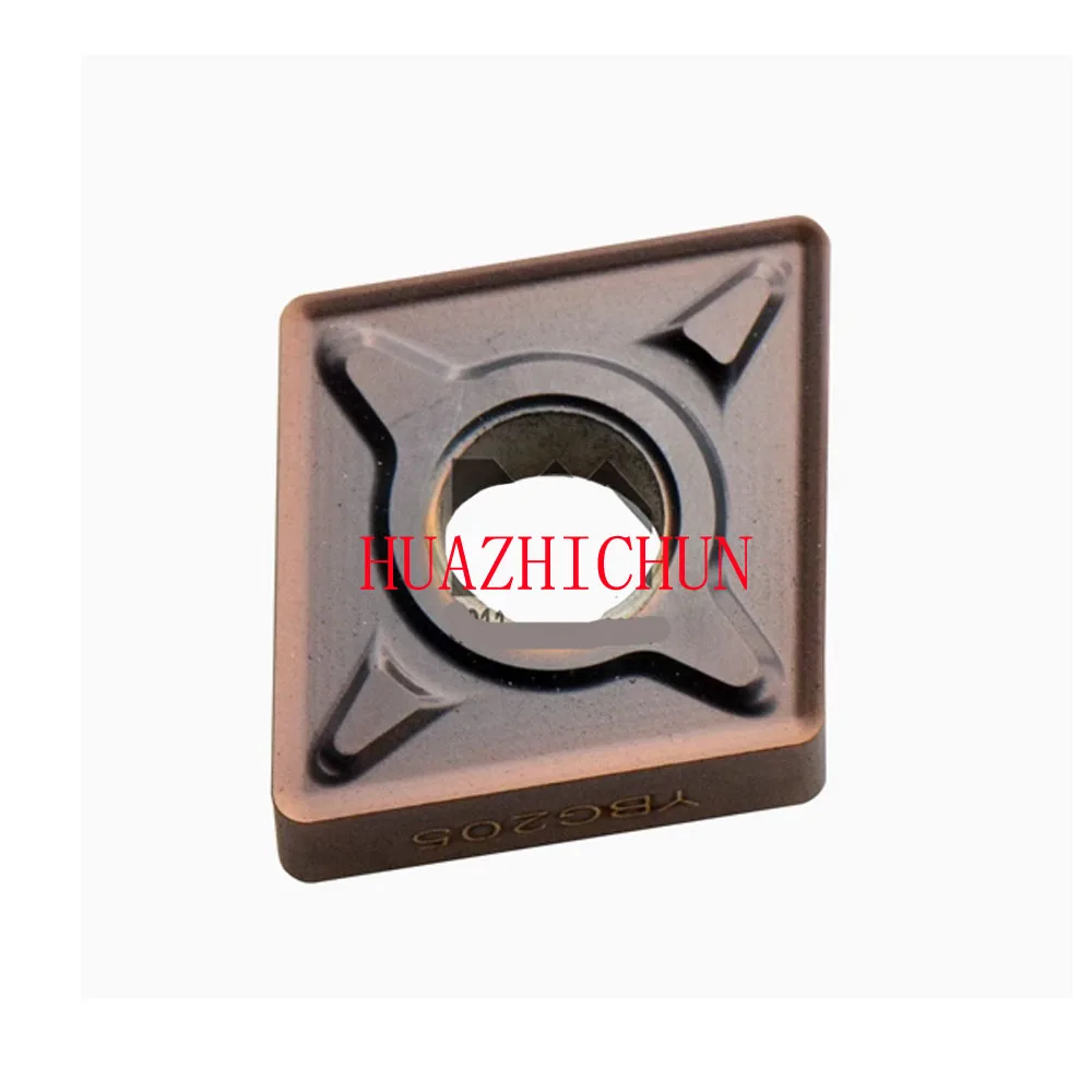 

HUAZHICHUN CNMG120404-EM YBG205 of CNC Carbide Inserts for Steel Turning Cutting Tools, Semi-Finishing Metal Cutting,