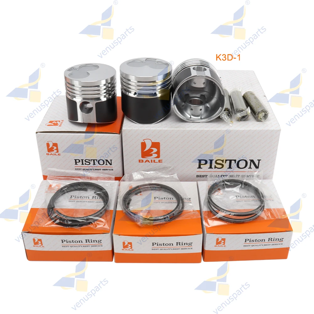 

For Mitsubishi K3D K3D-1 Overhaul Rebuild Kit Piston Rings Set Engine Parts MM436618 73*2.5HK+2+2+4mm