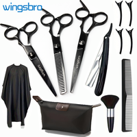 Professional Hair Cutting Scissors Set, Home Hair Cutting Barber/Salon Thinning Shears Kit, Stainless Steel Hairdressin