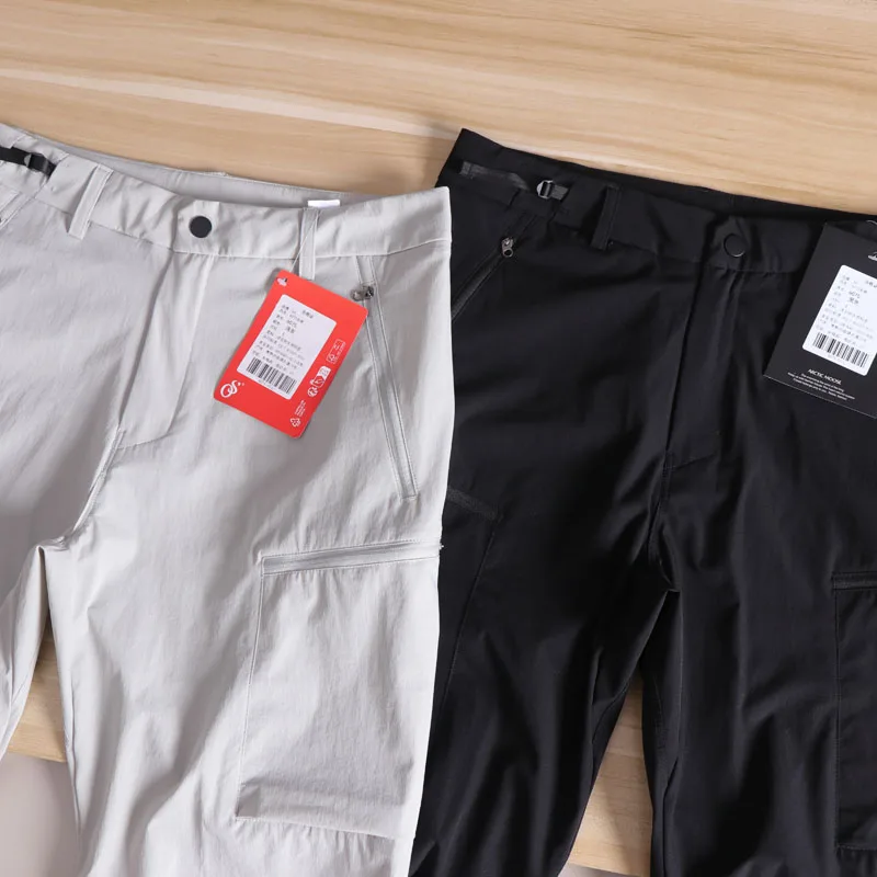 الرجال في الهواء الطلق كوي جاف مستقيم الساق لينة ell السراويل الطويلة 3D الخياطة للماء الربيع الصيف عارضة السراويل