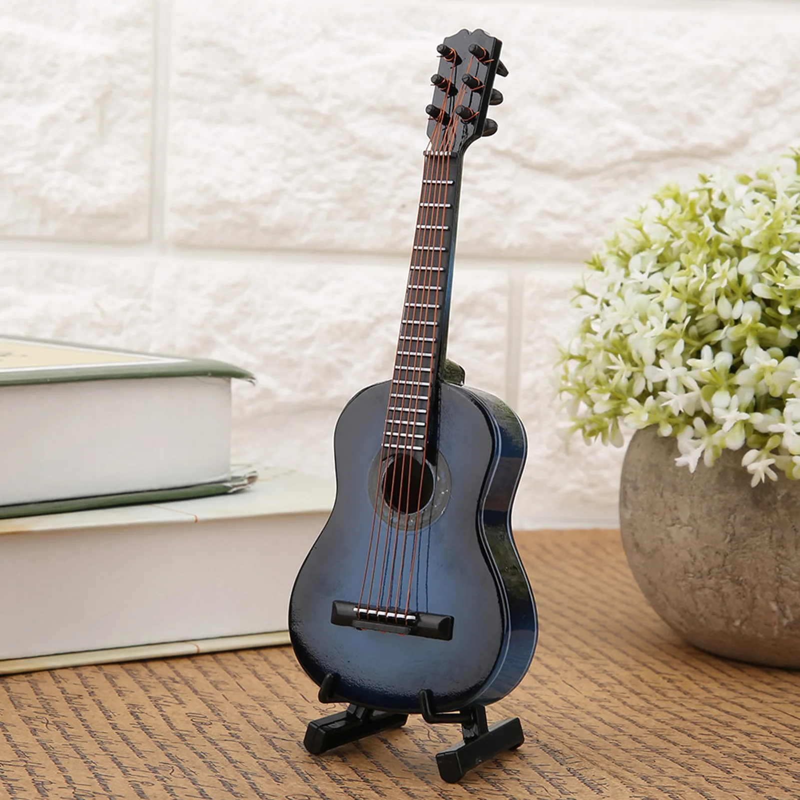 Gitarre Modell Mini Gitarre Display Mini Gitarre Modell Miniatur Holz Gitarre Modell Display Mini Musical Ornamente Handwerk Wohnkultur
