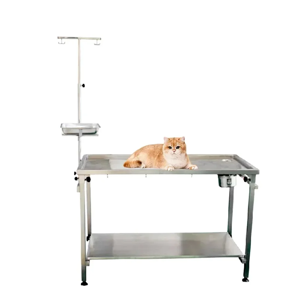 Pet veterinaria stainless steel surgical table veterinary lift wet examination surgery table Veterinary Table