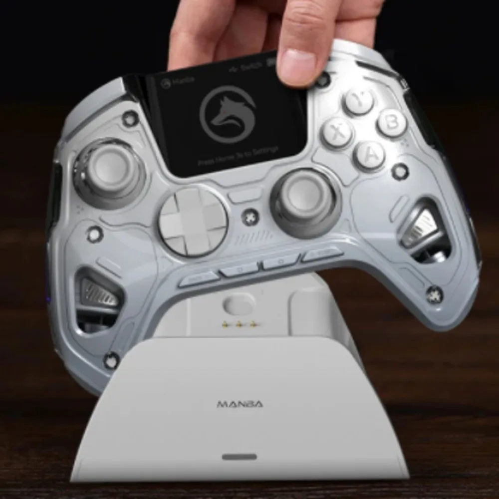 Mamba One V2 Wireless Gaming Controller With Charging Dock 2-inch Screen Hall Effect Stick RGB Light For Switch/PC/iOS/Android