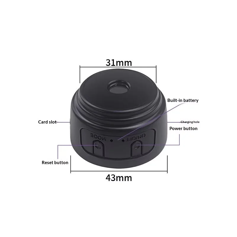 Yianshi A9 Smart WiFi Security Camera 1080P HD Wireless Surveillance Cam Indoor Outdoor Portable Mini Camera with Night view 6