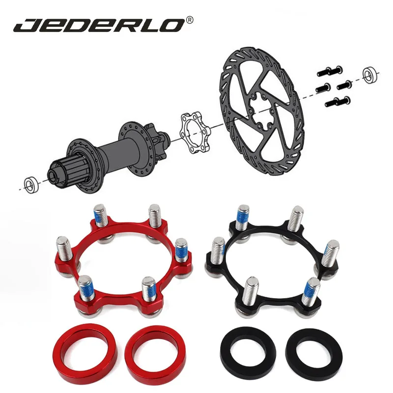 

JEDERLO Thru Axle Hub conversion washers Front Fork 100 Turns 110*15MM Rear 142 Turns 148*12MM Aluminum CNC Modification Gasket