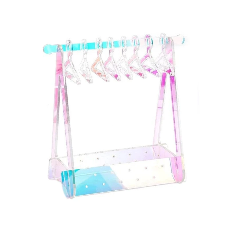 Earring Display Stand Space Saving Acrylic Earring Holder with Hanger Portable HXBA