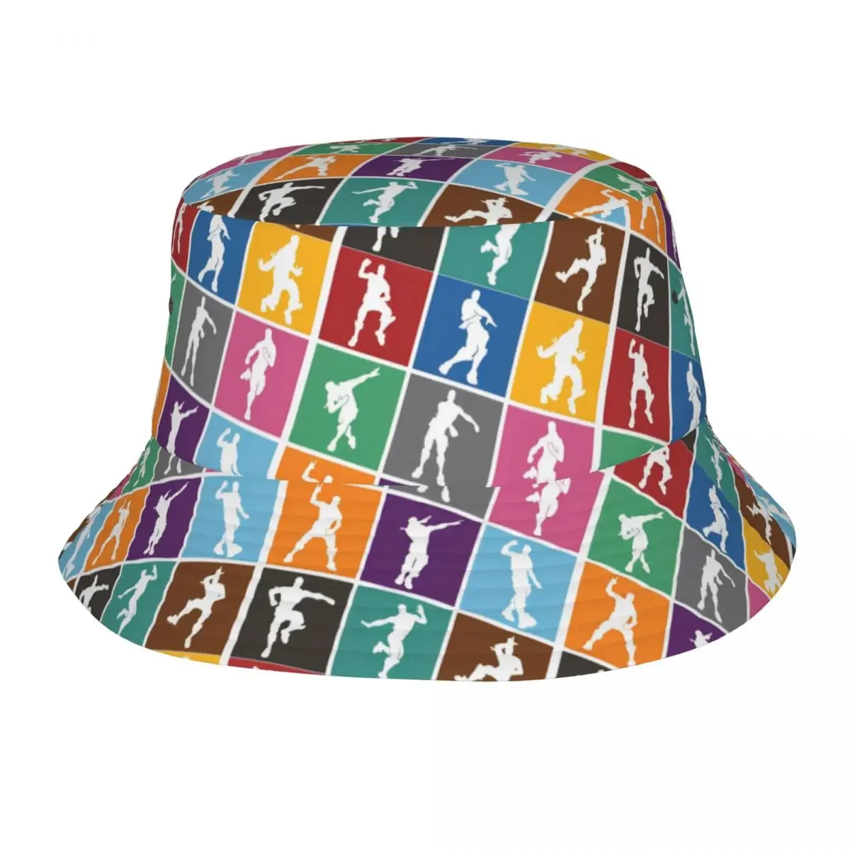 Unisex Bucket Hats Fortnitioned Victory Dance Rainbow Summer Camping Fishing Hat Shooting Game Ispoti Hat