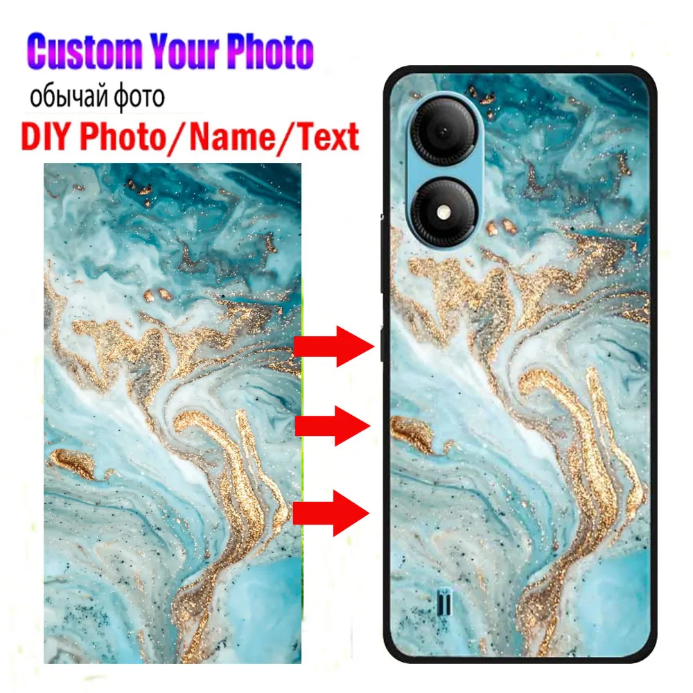 Custodie per telefoni personalizzate per ZTE Blade A33S Cover in Silicone foto Picture Design per ZTE Blade A72 5G A31 A51 L220 A71 custodie