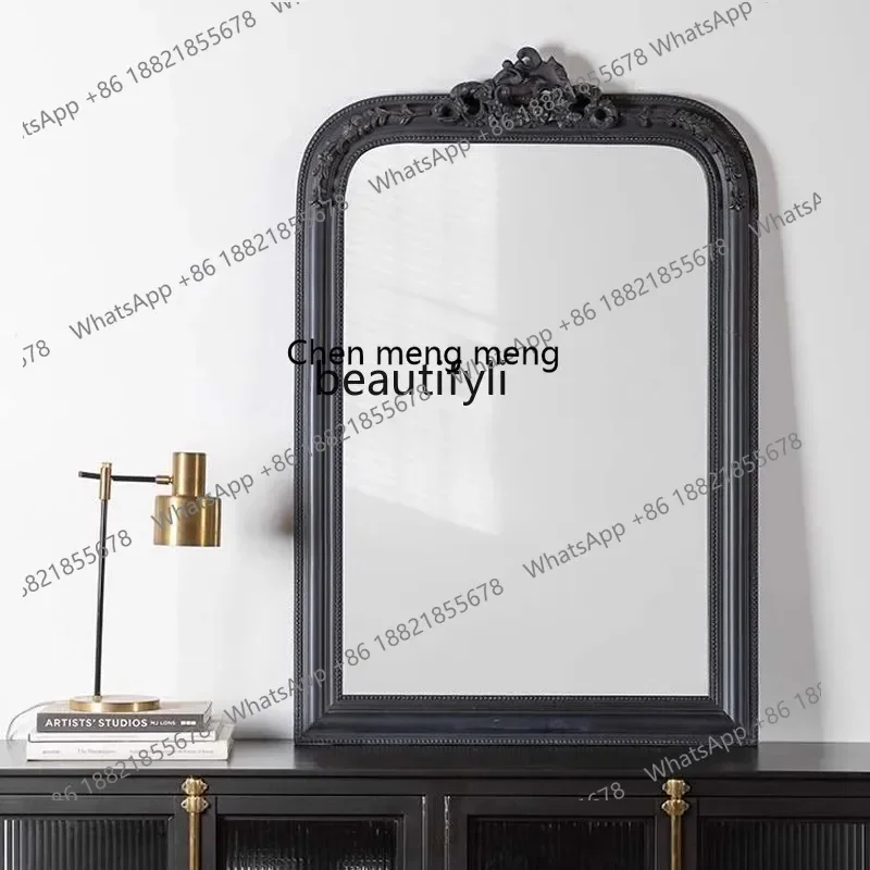 

ss1001 French dressing retro carved makeup wall hanging American toilet bathroom