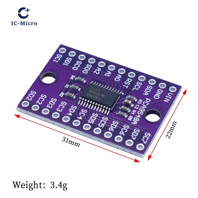 tca9548a-1-to-8-i2c-8-канальная-многоканальная-плата-расширения-Модуль-iic-Плата-разработки-tca9548-8-канальный